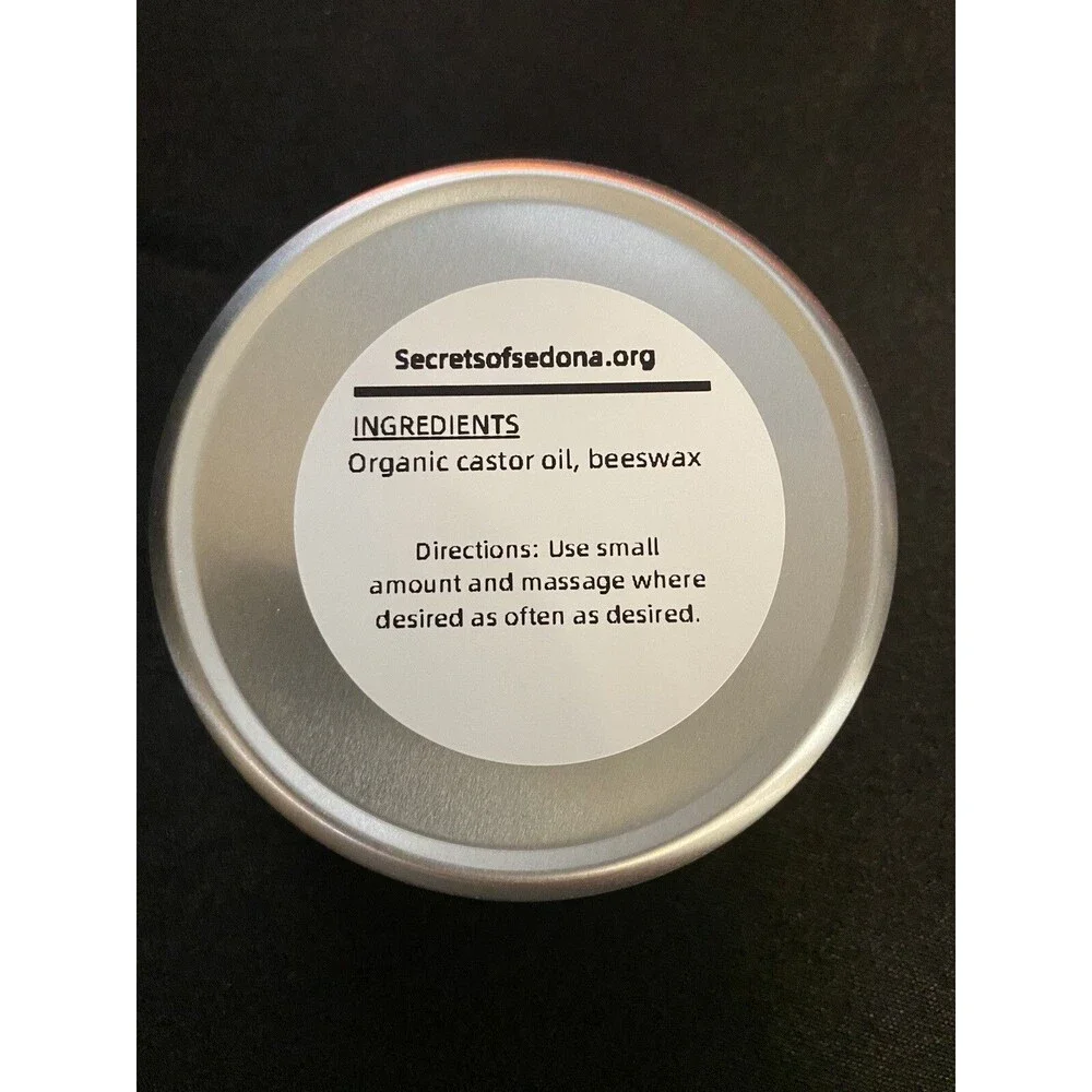 Organic Castor Oil Body Cream, Easy No Mess Alternative Castor Oil Pack, 4 oz